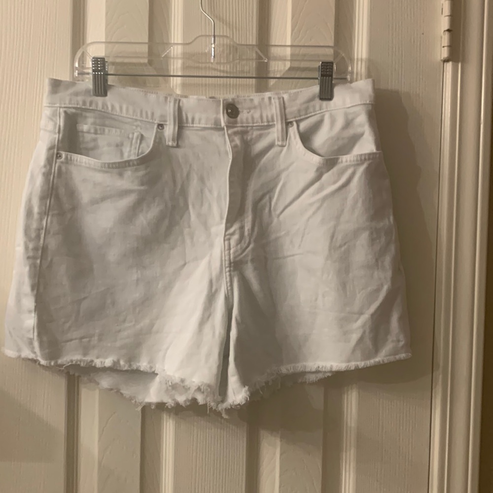 Devon Frayed Hem High Rise Biker Shorts-New